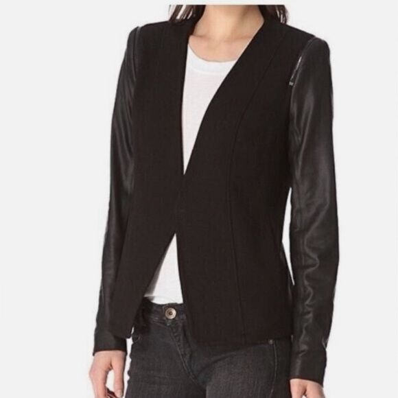 Theory Jackets & Blazers - Must Go‼️ Theory Yaisa Leather/zipper Blazer. Read Description Below 👇
